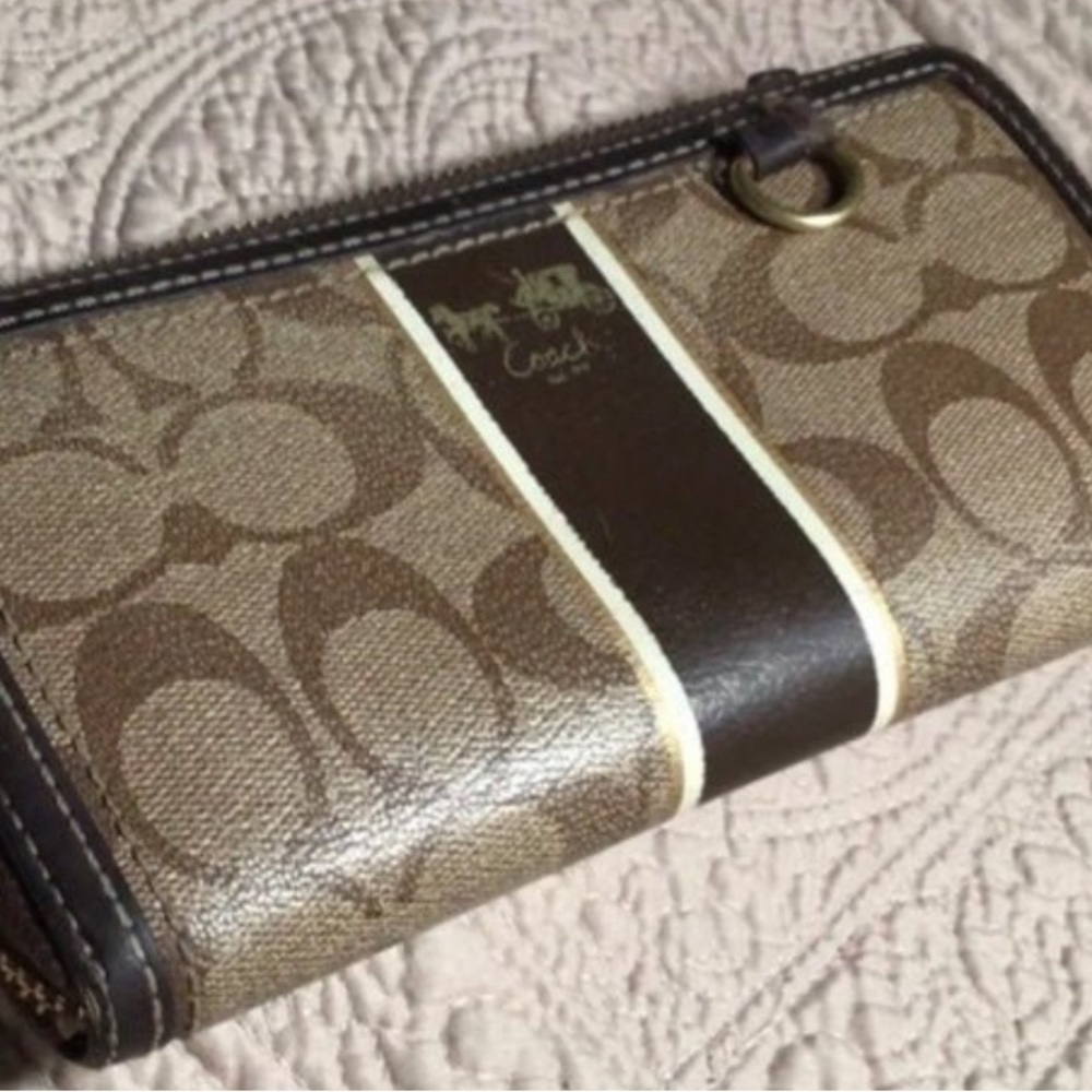 Coach zip around wallet